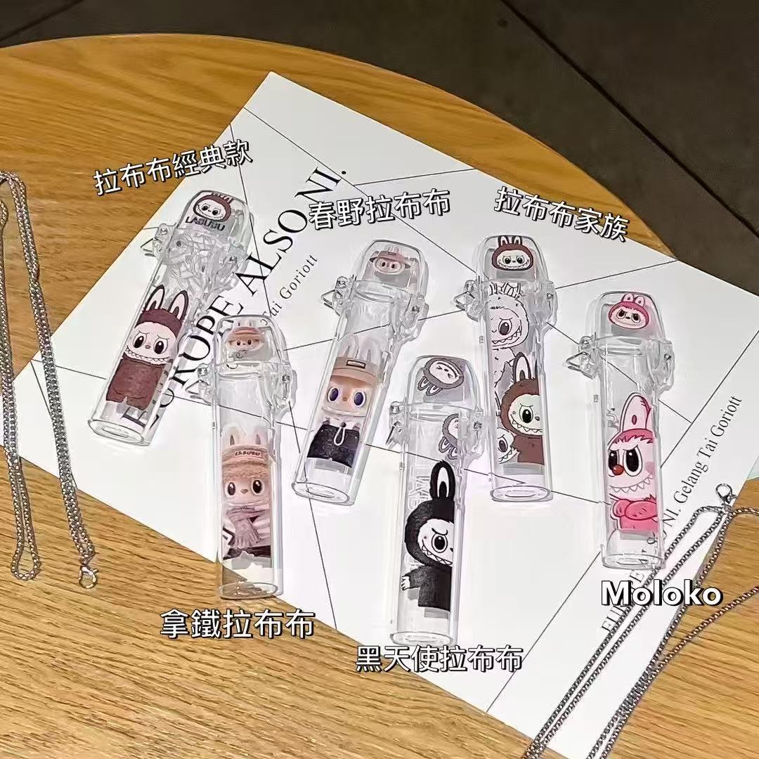 新品上市 LABUBU拉布布 主機保護套 印花圖案 送掛繩