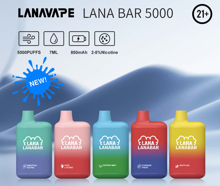 LANA拋棄式- LANA5000口一次性(3.0%) 13ml容量 可充電Type-C型