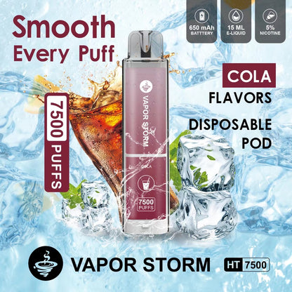 VAPOR STORM風暴辣妹7500口大容量拋棄式電子菸/可充電